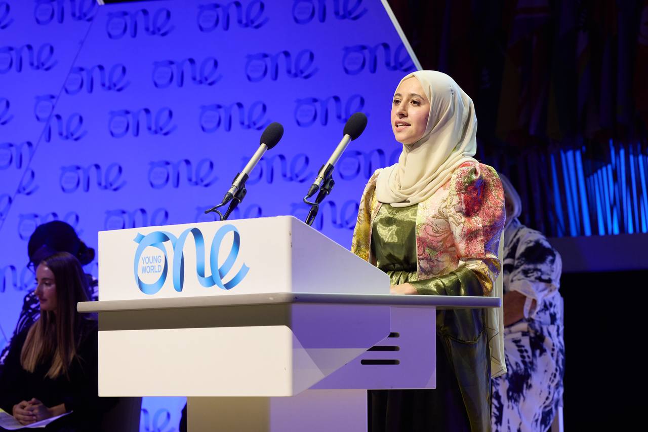 The Speech of our Founder and Director “Walaa M. Ahmed” in One Young World Summit 2023 in Belfast, Northern Ireland