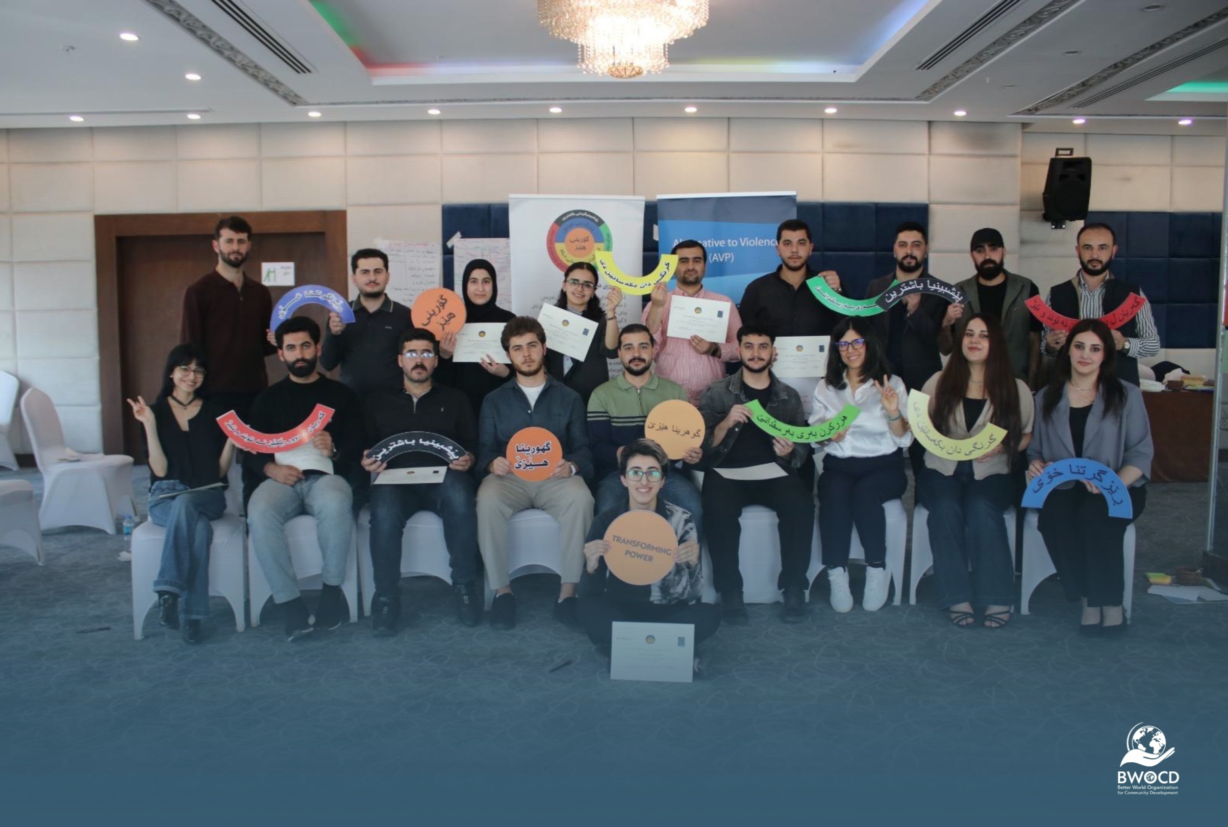 BWOCD Team Participates in AVP Training on Peaceful Conflict Resolution in Erbil